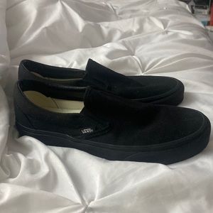 Black slip on vans
